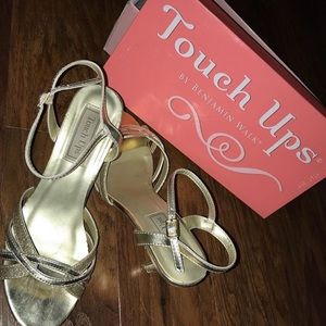 champagne heels, 2 5/8 inch heel